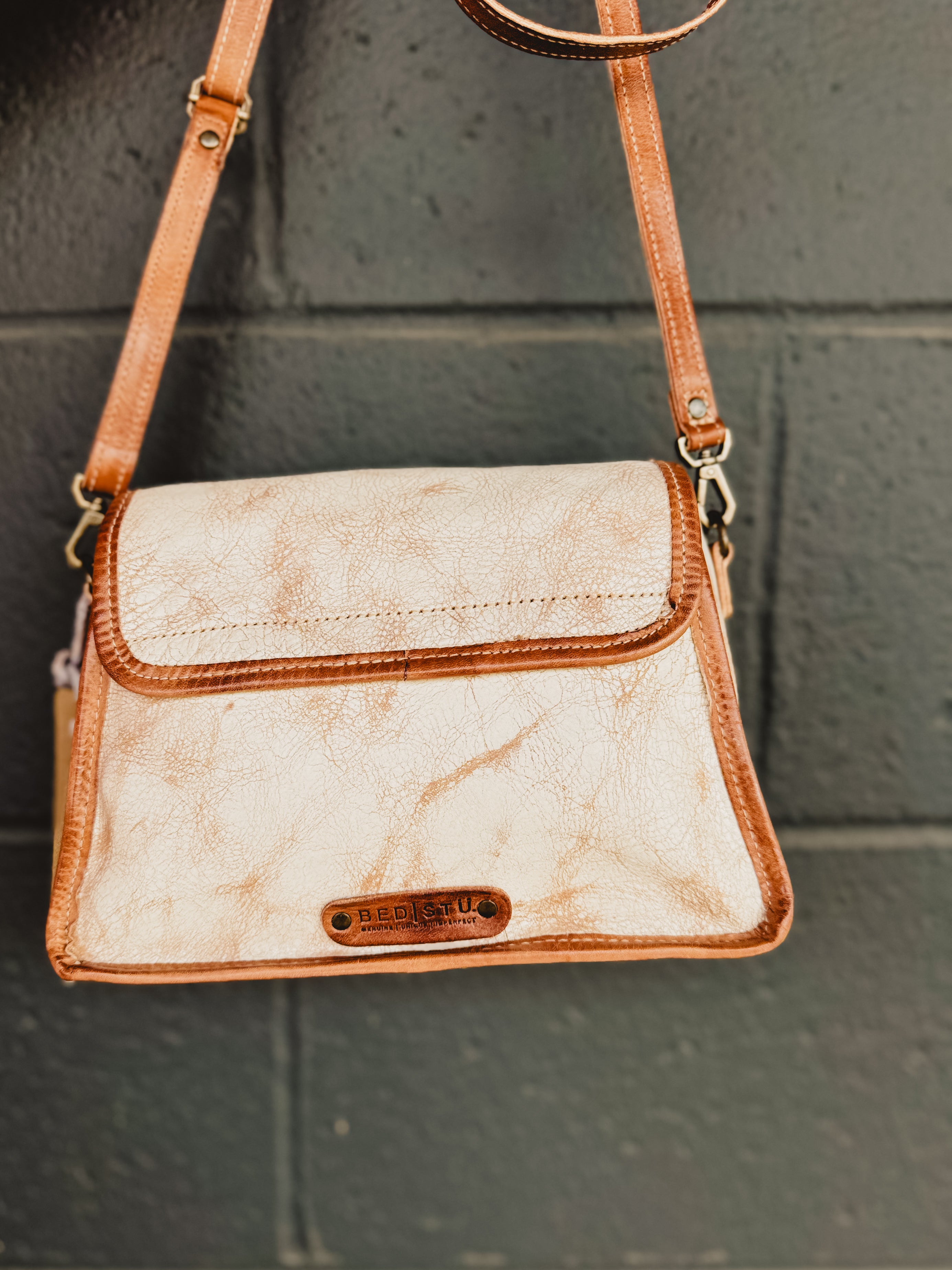 BedStu Ceremonious Crossbody Bag - Nectar Lux Tan Rustic - Lace and Grace Boutique