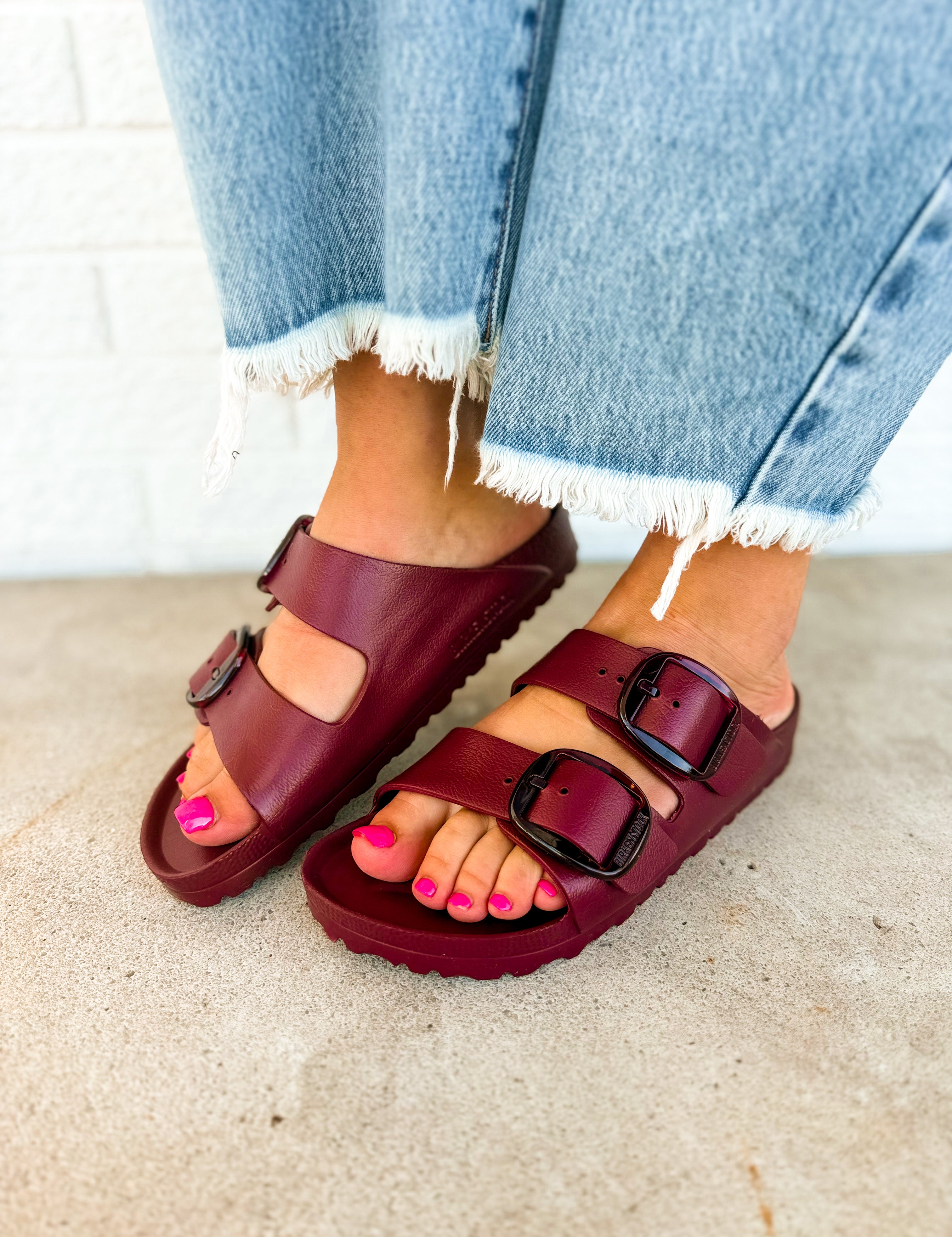 Birkenstock Arizona Big Buckle EVA Sandal - Zinfandel - Lace and Grace Boutique
