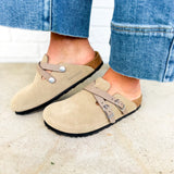Birkenstock Blair Suede Leather Clog - Taupe