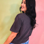 Count Your Lucky Stars Graphic Tee - Vintage Black - Lace and Grace Boutique
