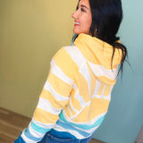 Simply Southern Patchwork Hoodie - Yellow Sun - Lace and Grace Boutique
