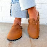 Birkenstock Boston Oiled Leather Clog - Cognac - Lace and Grace Boutique