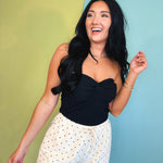 Twist Front Tube Top - Black - Lace and Grace Boutique