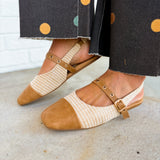Poker Face Slingback Flat by Corkys - Raffia