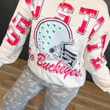 Ohio State Football Crewneck Sweatshirt - Oatmeal
