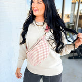 Kedzie Terrace Woven Crossbody - Pink - Lace and Grace Boutique