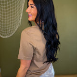 Take A Hike Graphic Tee - Vintage Brown - Lace and Grace Boutique