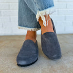 Birkenstock Amsterdam Wrapped Clog - Charcoal - Lace and Grace Boutique