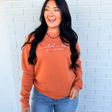 Created With A Purpose Fleece Sweatshirt - Heather Autumn