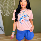 Lace Trim Woven Cotton Shorts - Blue Lavender - Lace and Grace Boutique