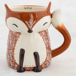 Natural Life Folk Art Mug - Francis The Fox - Lace and Grace Boutique