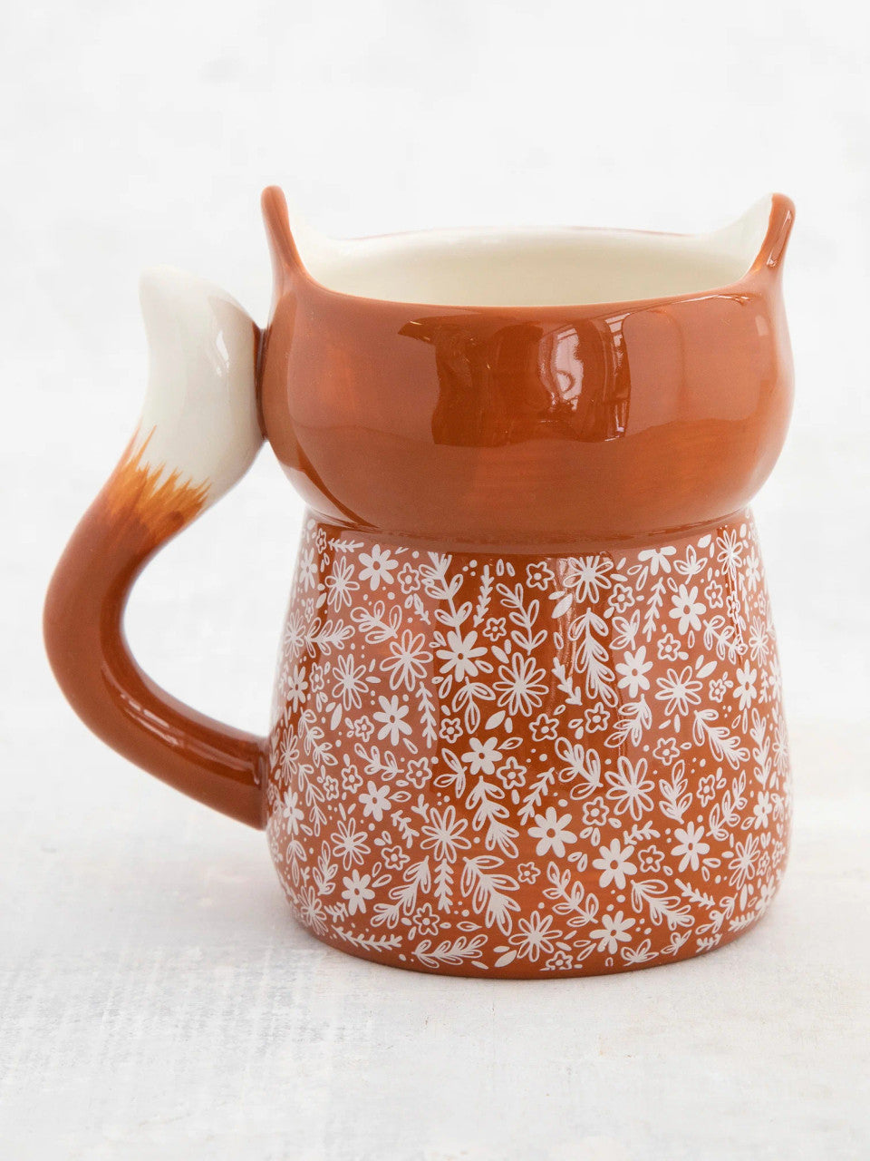 Natural Life Folk Art Mug - Francis The Fox - Lace and Grace Boutique