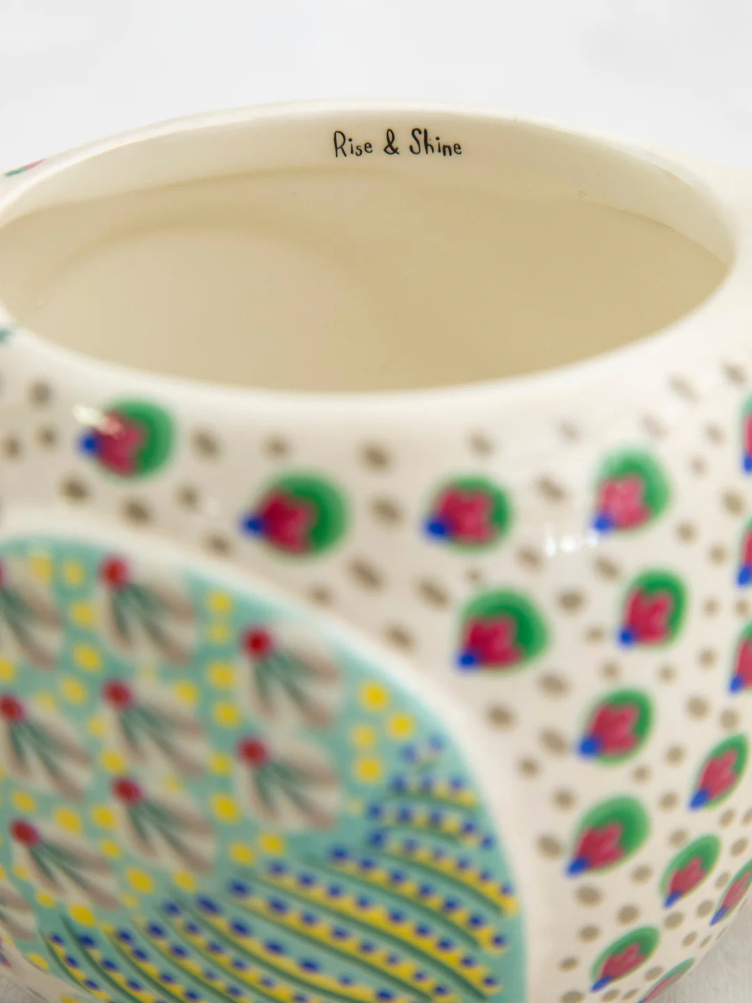 Natural Life Folk Art Mug -  Penny The Chicken - Lace and Grace Boutique