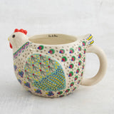 Natural Life Folk Art Mug -  Penny The Chicken - Lace and Grace Boutique