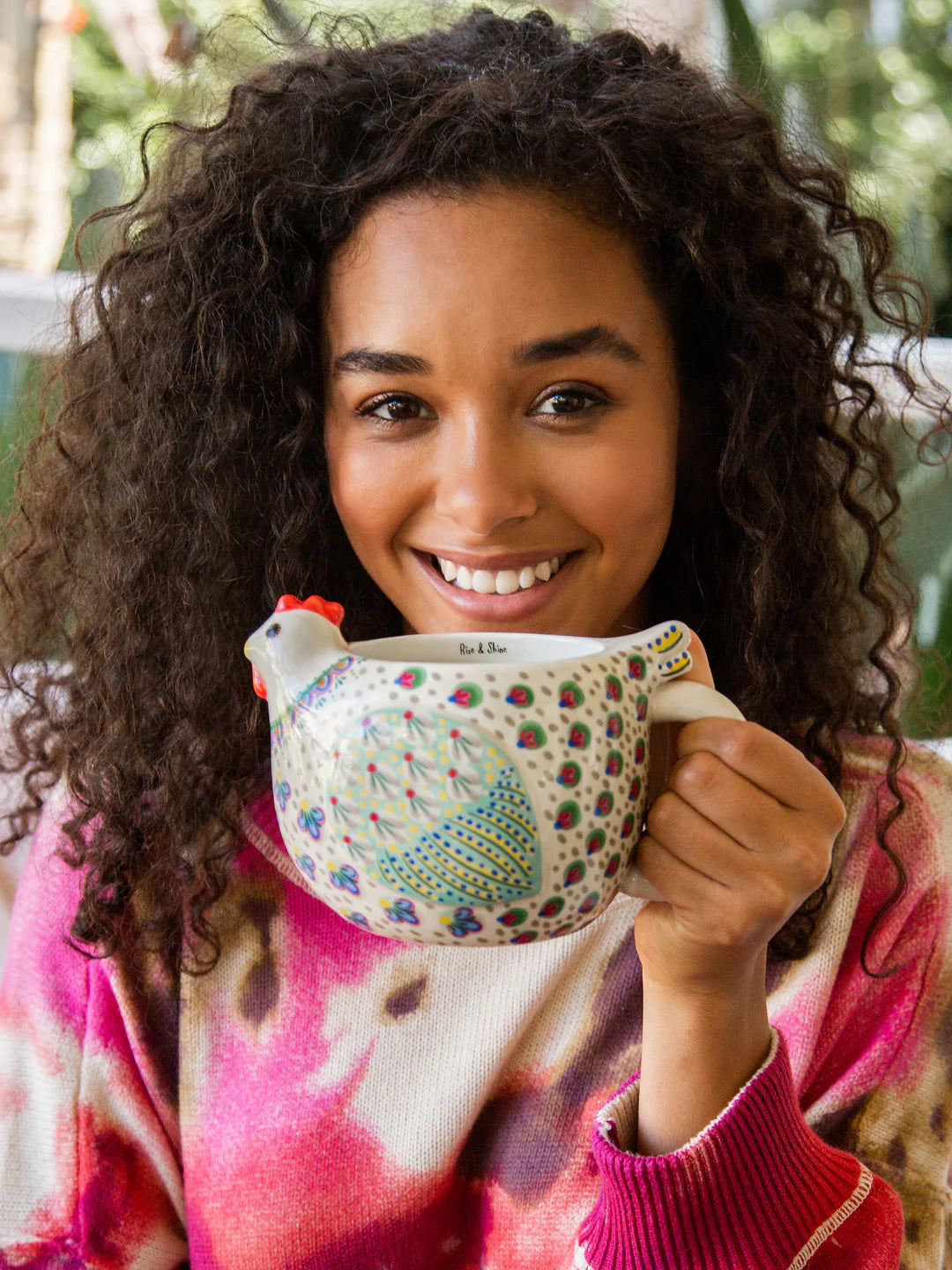 Natural Life Folk Art Mug -  Penny The Chicken - Lace and Grace Boutique