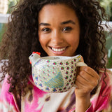 Natural Life Folk Art Mug -  Penny The Chicken - Lace and Grace Boutique