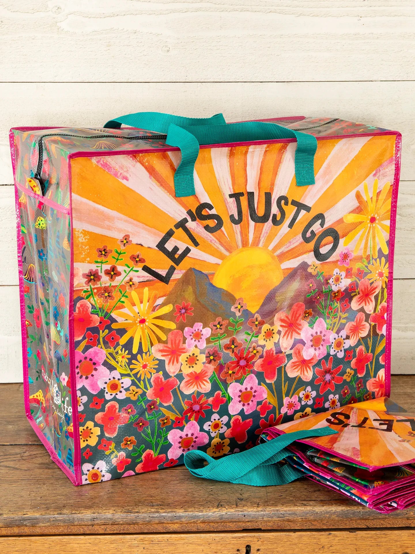 Natural Life Pack-It-All Zippered Tote - Let's Just Go - Lace and Grace Boutique
