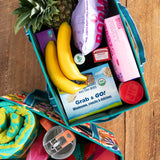 Natural Life Reusable Grocery Tote - Bright Floral - Lace and Grace Boutique