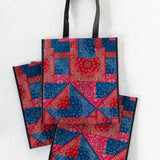 Natural Life XL Happy Bags, Set of 3 - Bandana Patchwork Red