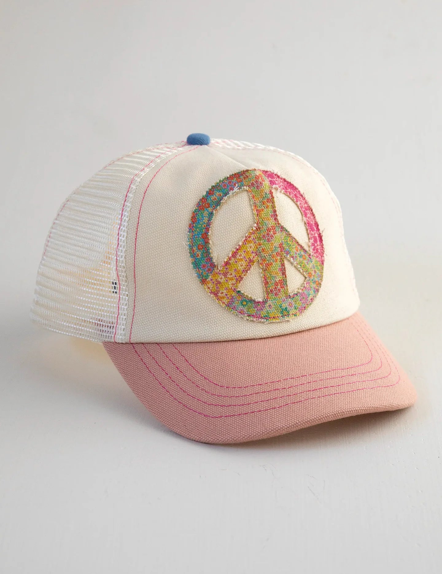 Natural Life Canvas Trucker Hat - Peace Sign - Lace and Grace Boutique
