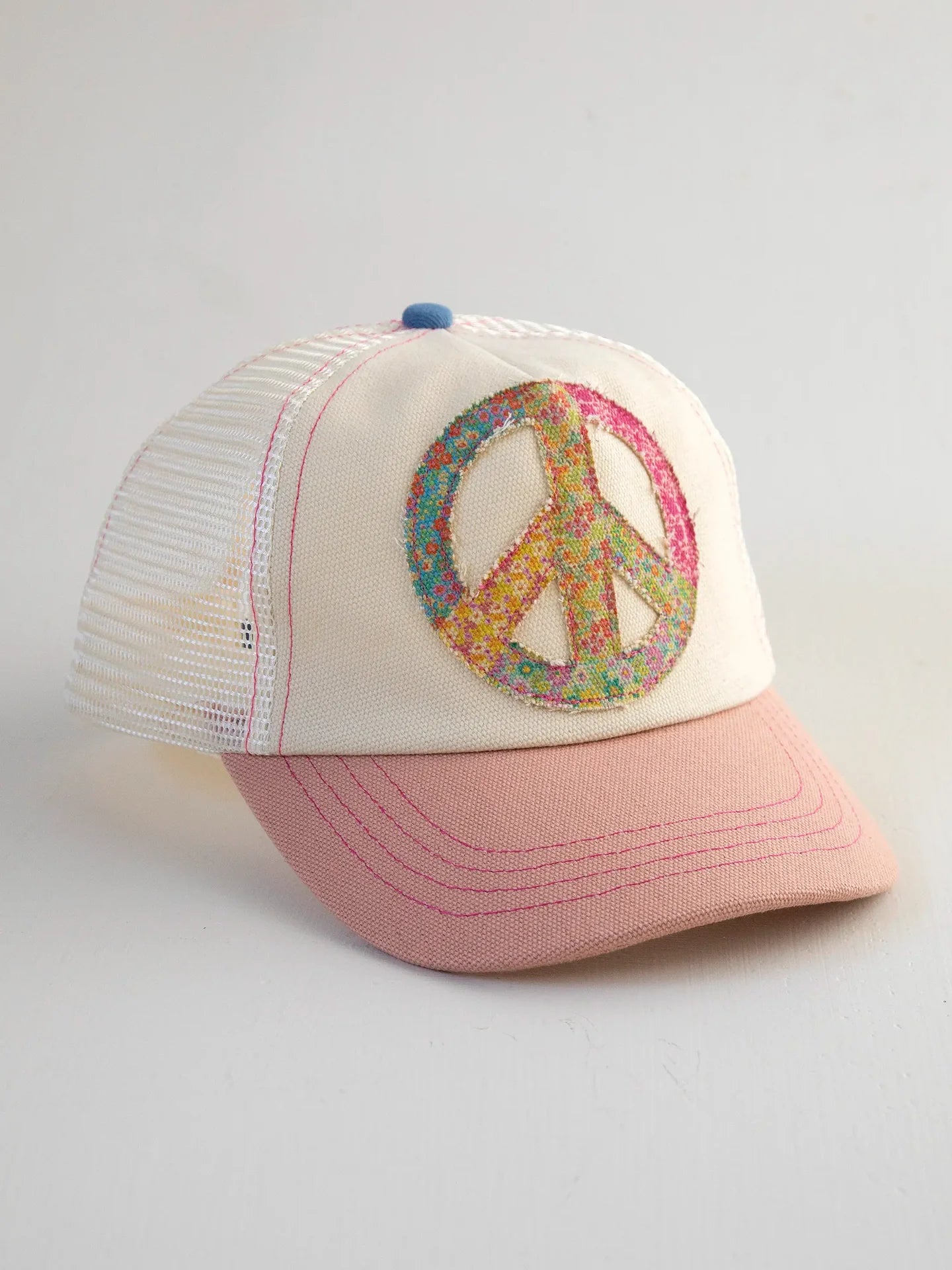 Natural Life Canvas Trucker Hat - Peace Sign - Lace and Grace Boutique