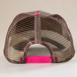 Natural Life Canvas Trucker Hat - Teal Peace Sign - Lace and Grace Boutique