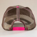 Natural Life Canvas Trucker Hat - Teal Peace Sign - Lace and Grace Boutique