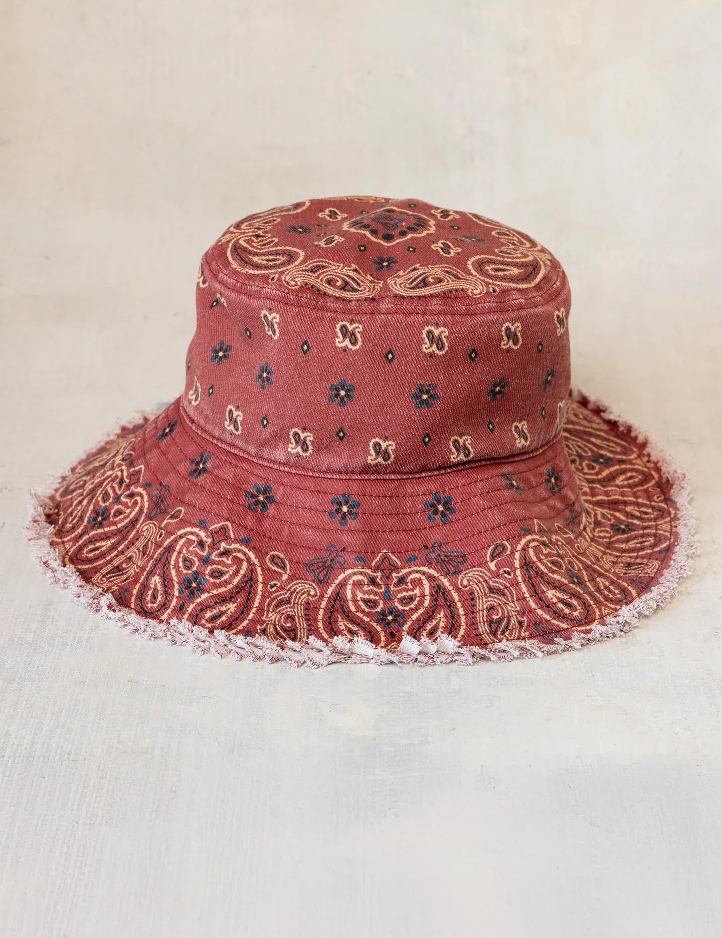 Natural Life Sandy Days Bucket Hat - Red Brick Bandana - Lace and Grace Boutique