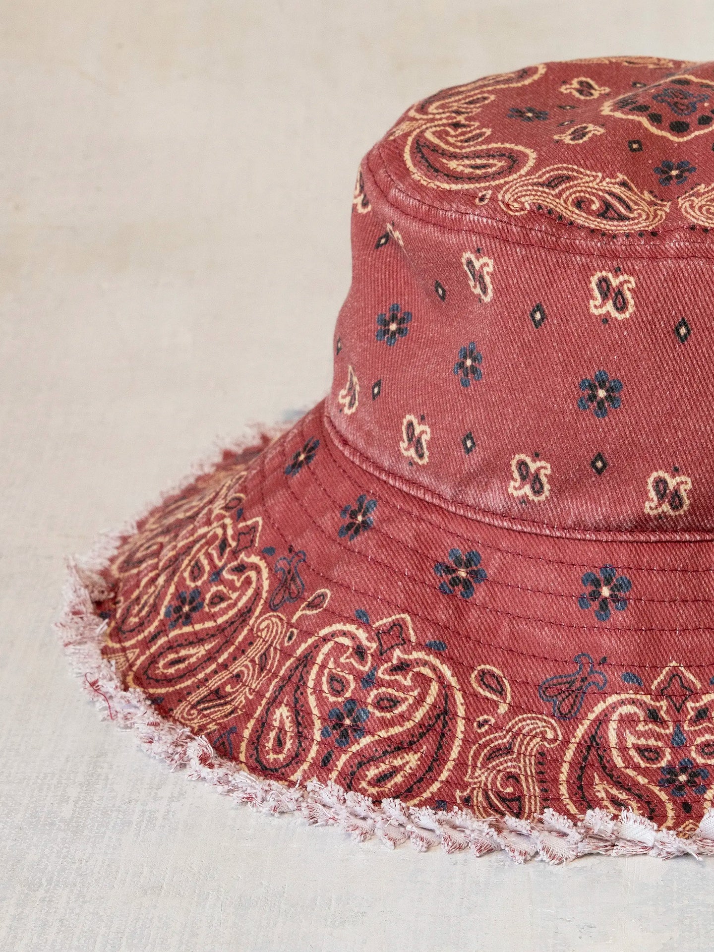 Natural Life Sandy Days Bucket Hat - Red Brick Bandana - Lace and Grace Boutique