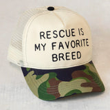 Natural Life Embroidered Trucker Hat - Rescue - Lace and Grace Boutique
