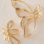 Natural Life Butterfly Hair Claw Clips, Set Of 2 - Gold - Lace and Grace Boutique