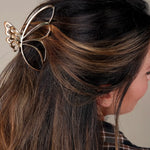 Natural Life Butterfly Hair Claw Clips, Set Of 2 - Gold - Lace and Grace Boutique