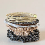 Natural Life Metallic Textured Hair Ties - Gold - Lace and Grace Boutique