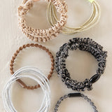 Natural Life Metallic Textured Hair Ties - Gold - Lace and Grace Boutique