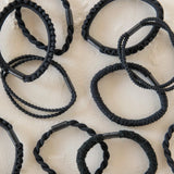 Natural Life Textured Hair Ties, Set of 10 - Black