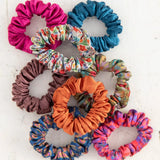 Natural Life Mini Satin Scrunchies, Set of 8 - Rainbow