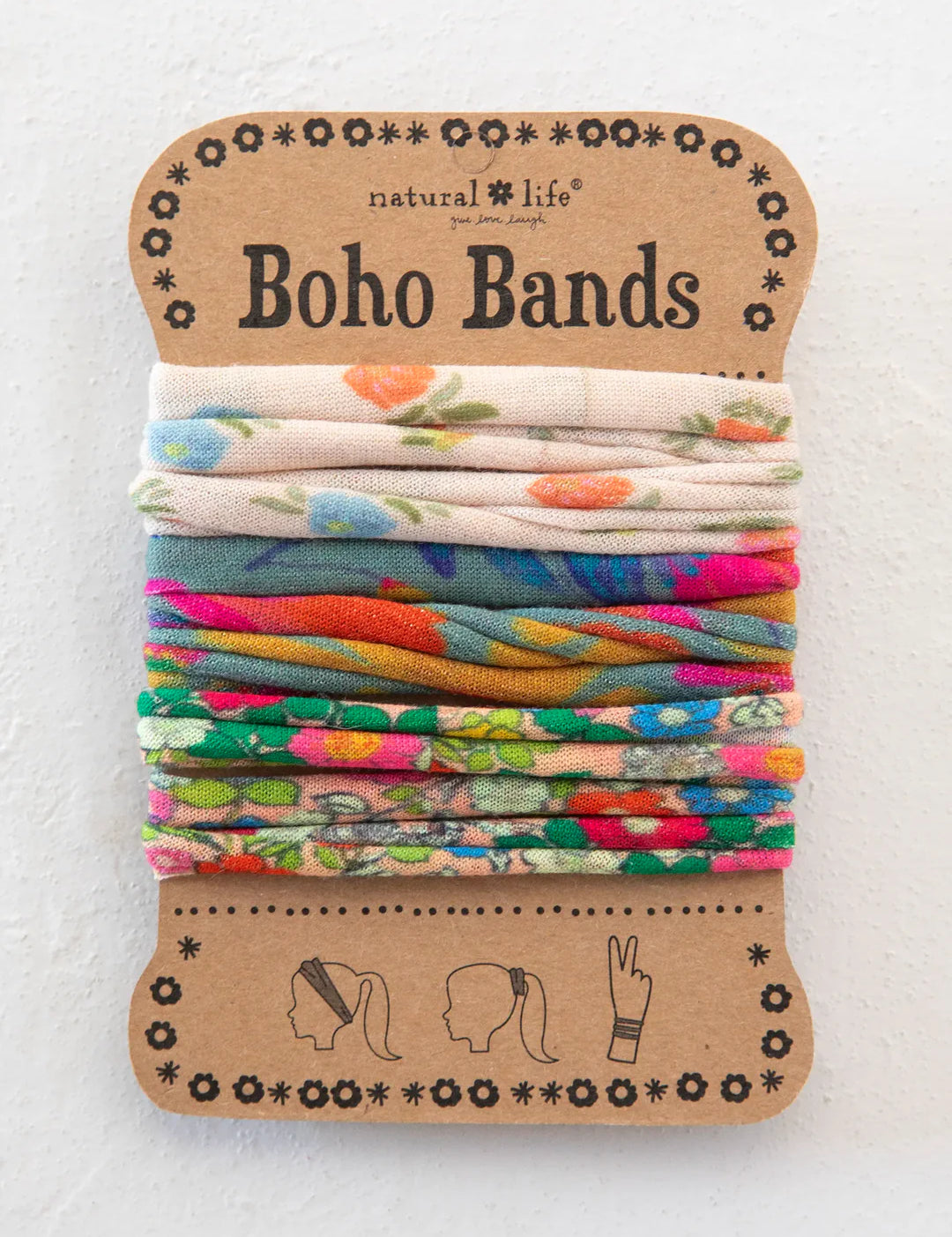 Natural Life Boho Bands - Cream Floral - Lace and Grace Boutique