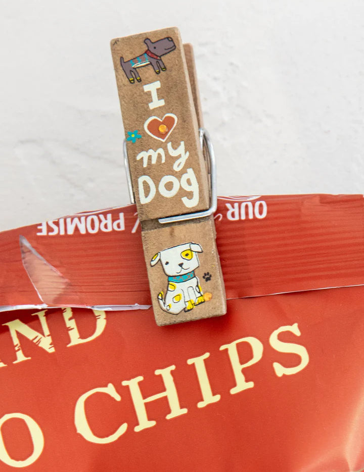 Happy Bag Clips by Natural Life - Heart My Dog - Lace and Grace Boutique