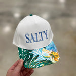 Salty Tropical Print Baseball Cap - Lace and Grace Boutique