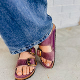 Birkenstock Arizona Big Buckle Sandal - Oiled Leather Lavender