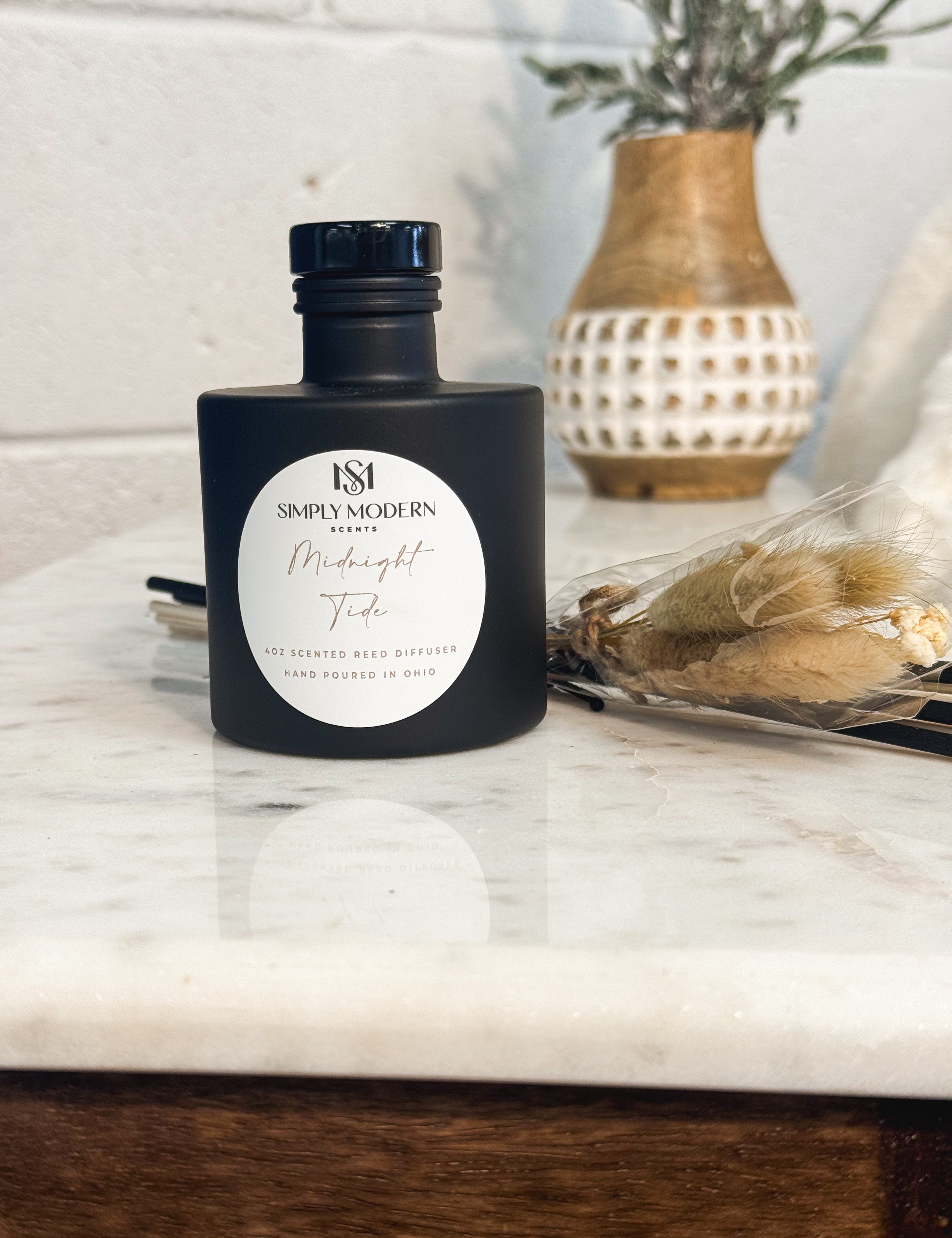 Simply Modern Reed Diffuser - Midnight Tide - Lace and Grace Boutique