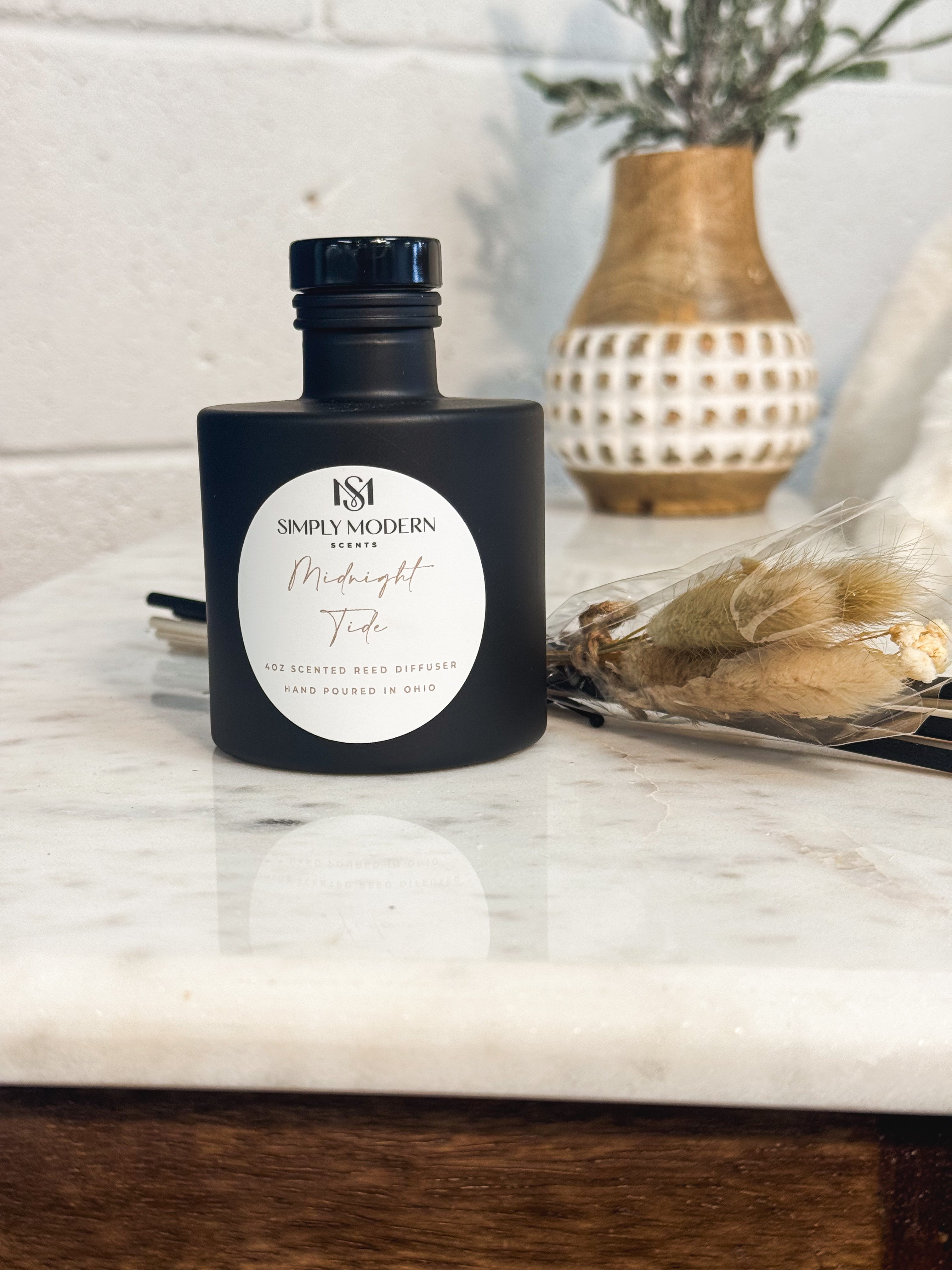 Simply Modern Reed Diffuser - Midnight Tide - Lace and Grace Boutique