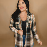 Cincinnati Flannel Top - Black/Orange/Grey