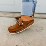 Birkenstock Buckley Oiled Leather Clogs - Cognac - Lace and Grace Boutique