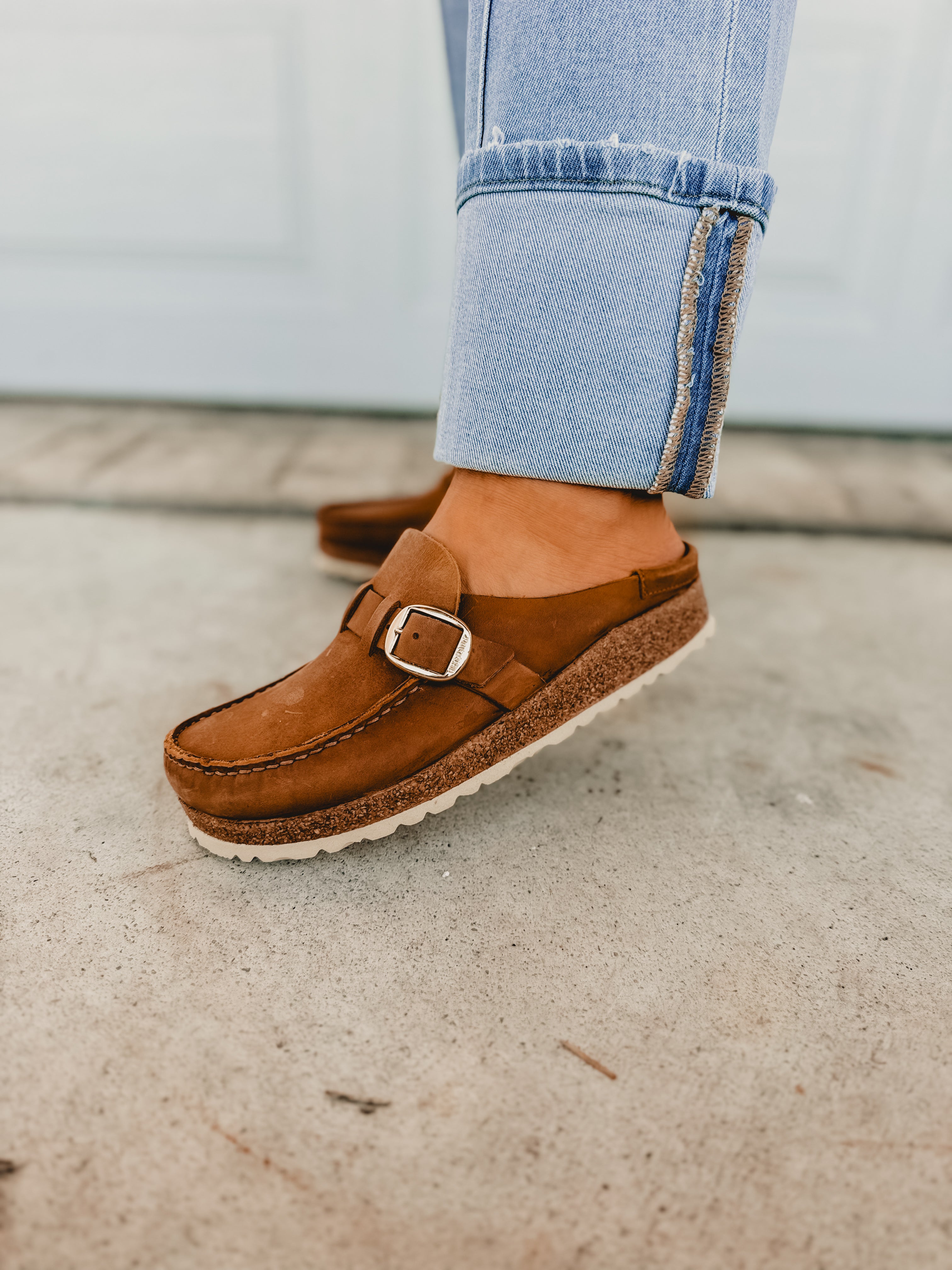 Birkenstock Buckley Oiled Leather Clogs - Cognac - Lace and Grace Boutique