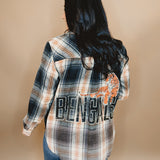 Cincinnati Flannel Top - Black/Orange/Grey