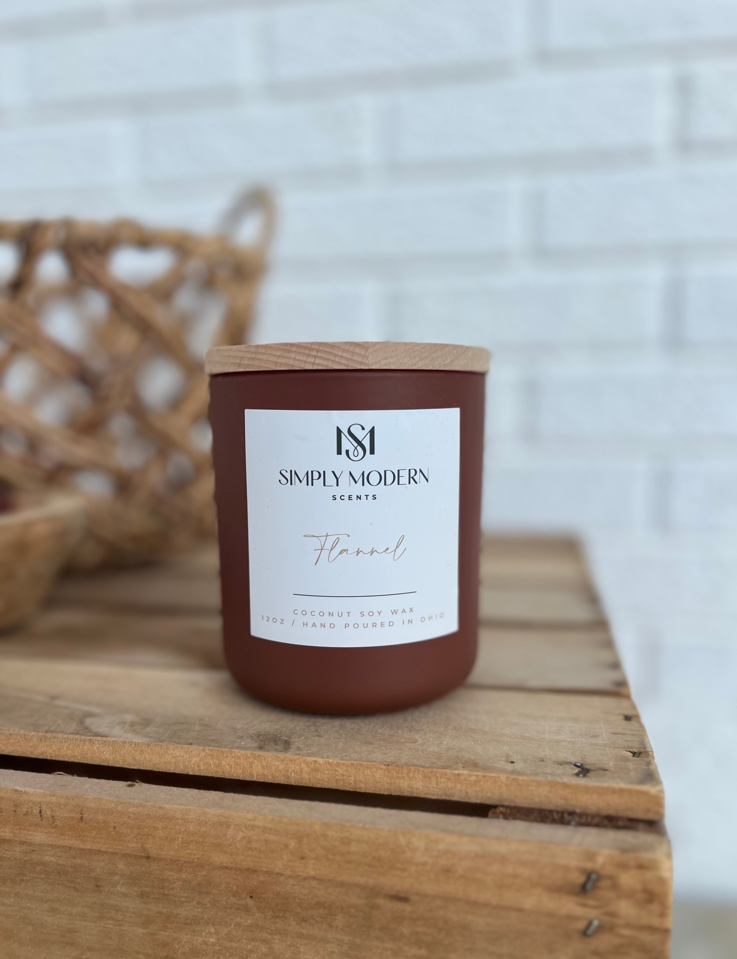 Simply Modern Soy Wax Candle - Flannel - Lace and Grace Boutique