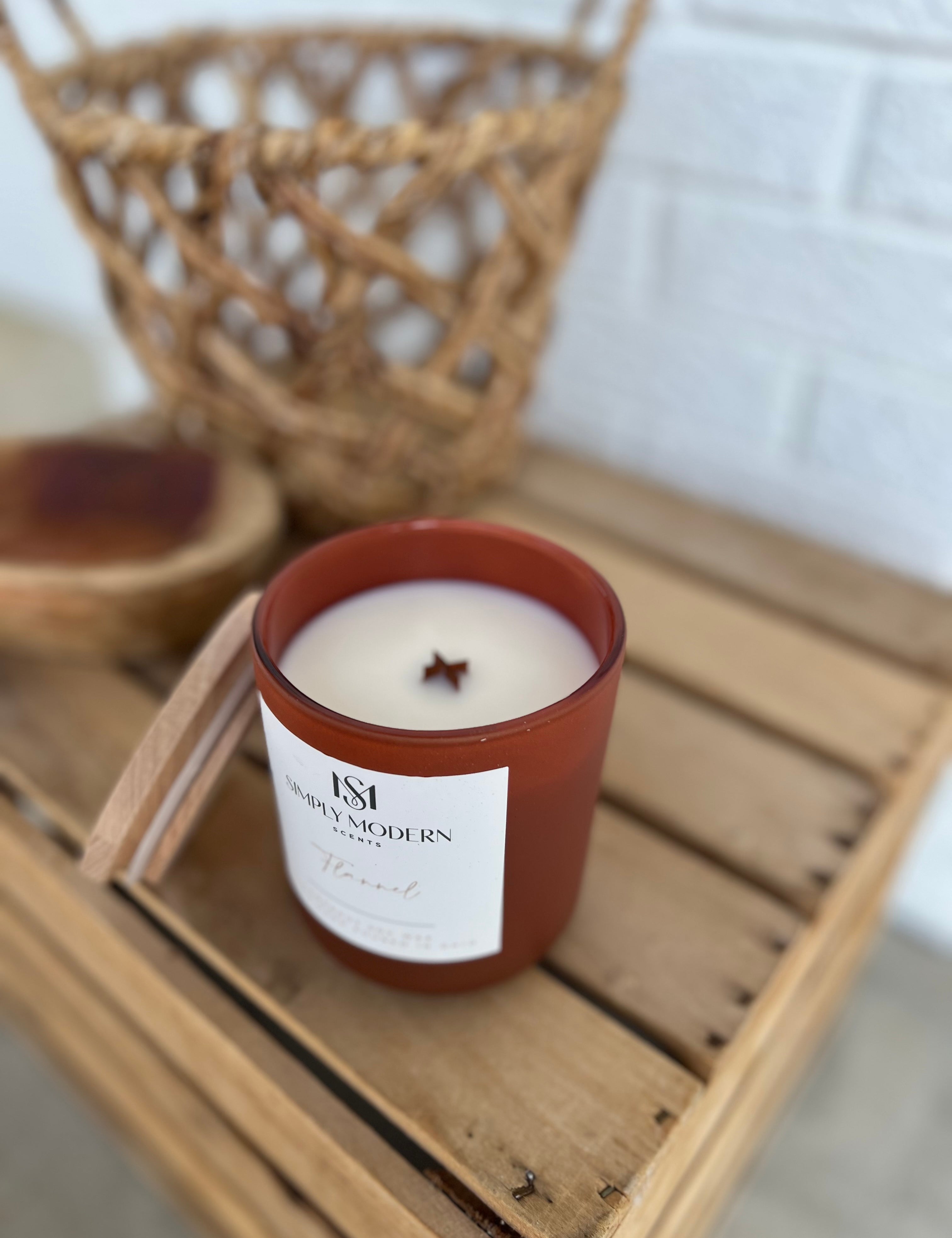 Simply Modern Soy Wax Candle - Flannel - Lace and Grace Boutique