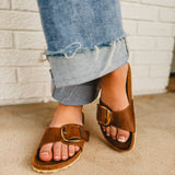 Birkenstock Madrid Big Buckle Sandal - Cognac