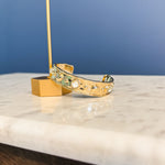 Erimish Halo Crystal Cuff Bracelet - Lace and Grace Boutique